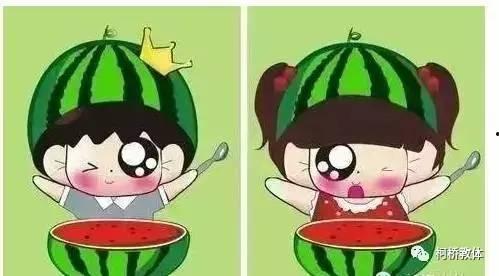 吃半个瓜照片姿势,半瓜姿势演绎夏日风情